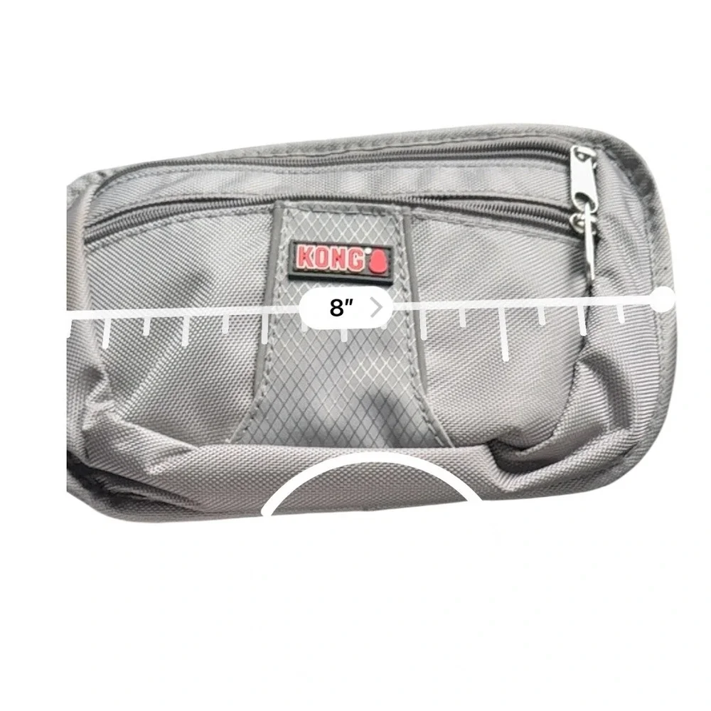 KONG Travel & Training‎ Pouch - Grey Multi-Zip Dog Walking Bag
